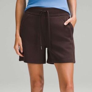 lululemon espresso scuba shorts 5" espresso